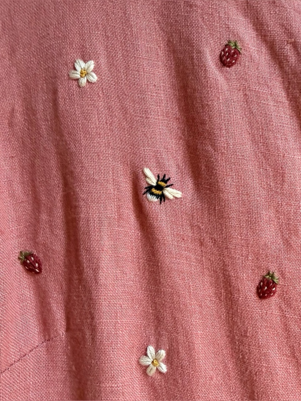 Linenfox Hand-Embroidered Joy Dress - Picture 3 of 7